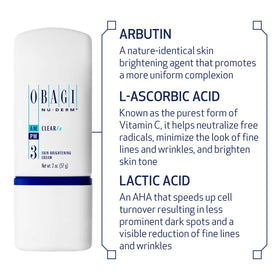 Obagi Medical Clear FX 2 oz next to a coin for scale and travel-friendly benefit
