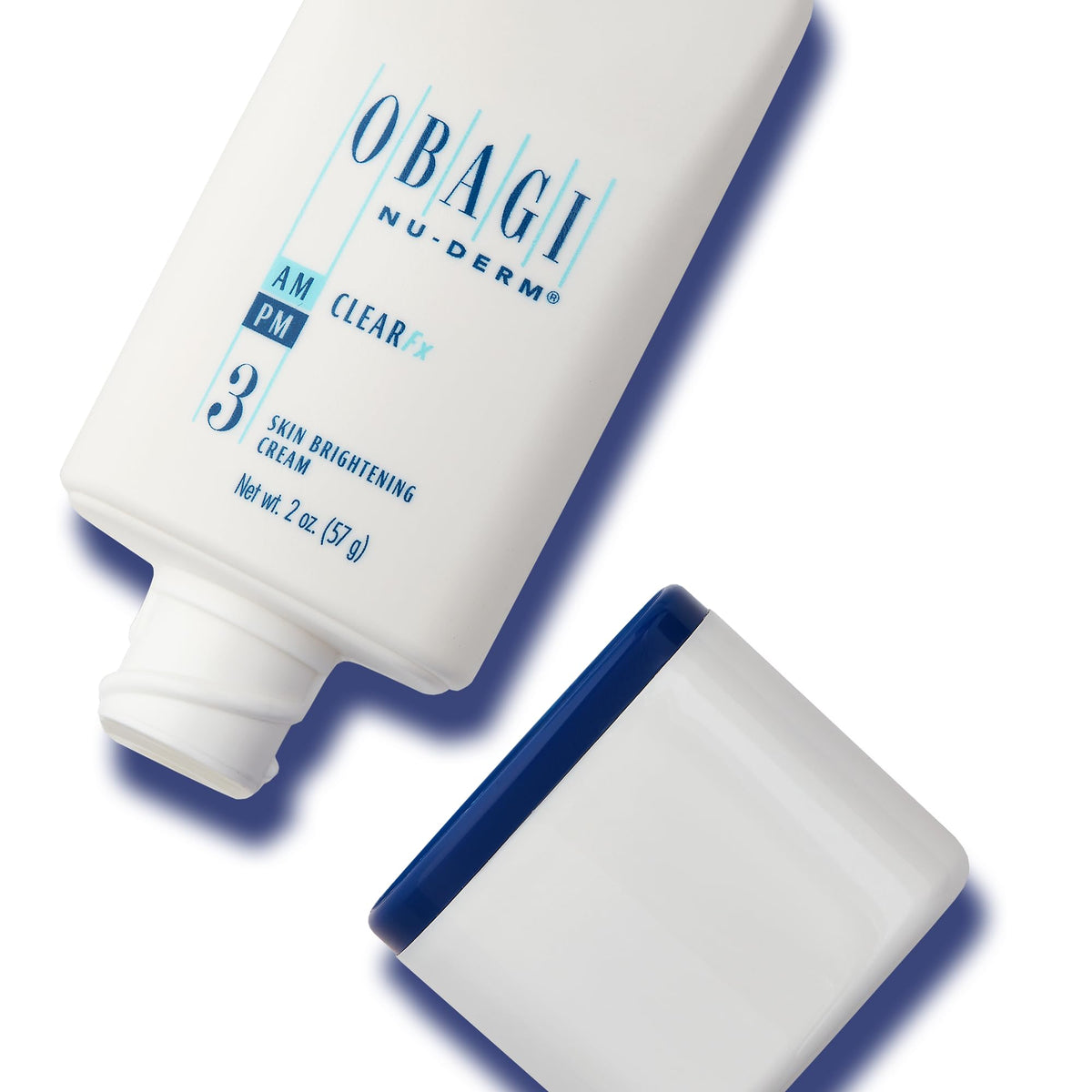 Obagi Medical cream on bathroom shelf showing routine integration benefit