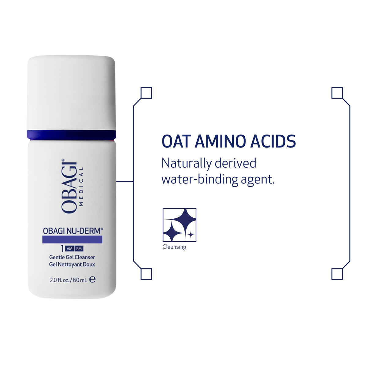Obagi Medical rinsed skin comparison showing clean fresh appearance