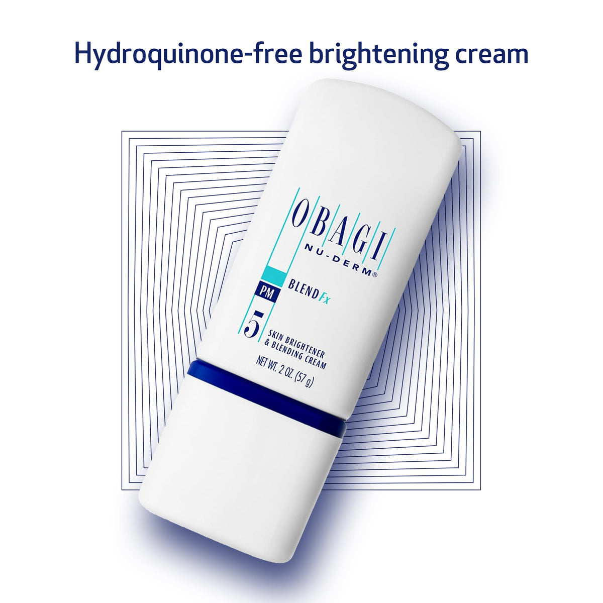 Obagi Medical applying cream from jar to finger demonstrating controlled application