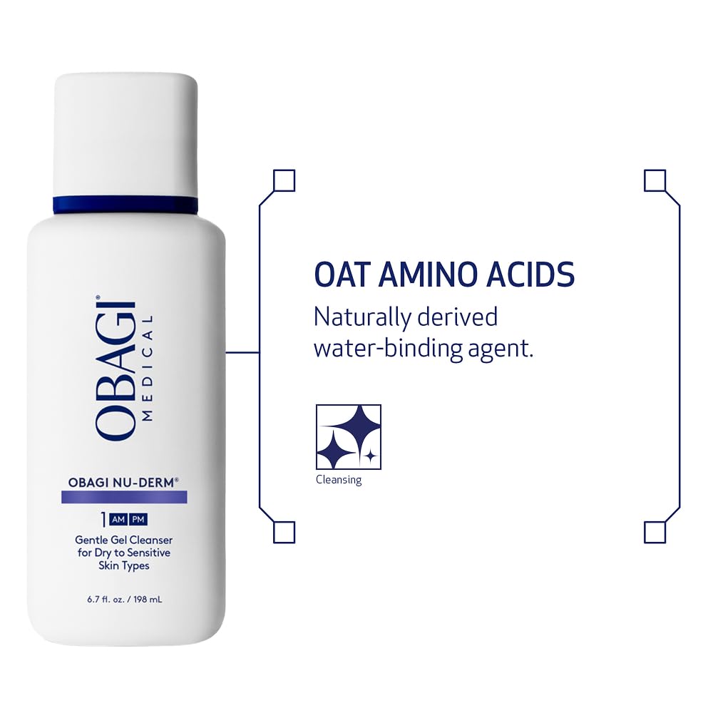 Obagi Medical bottle beside hand to show 6.7 fl oz size