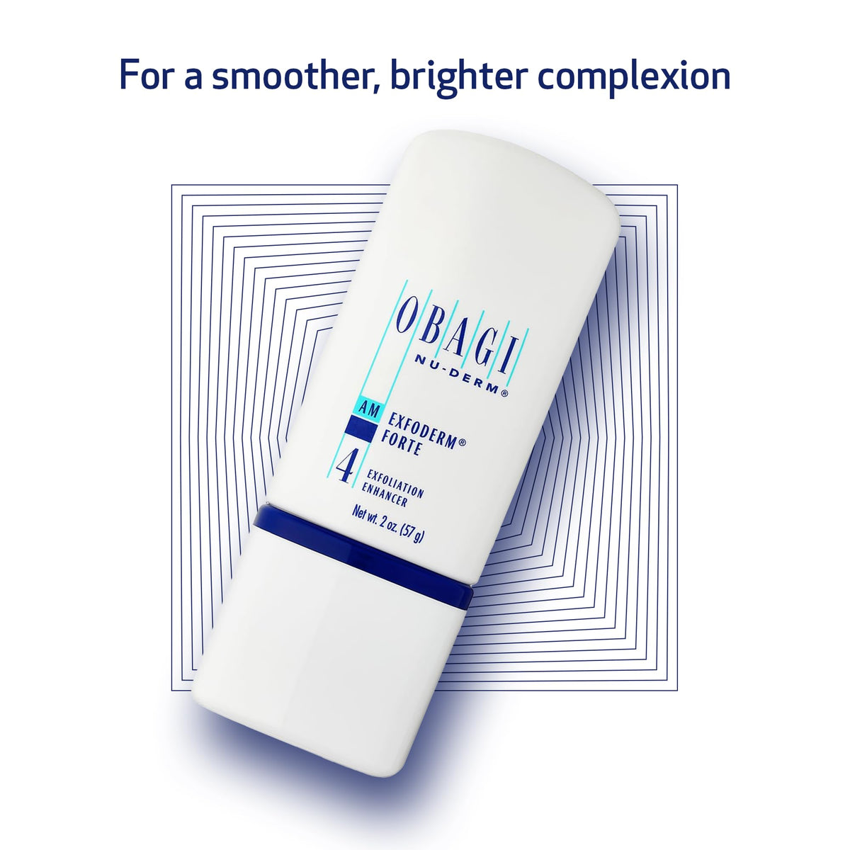 Obagi Medical Nu-Derm Exfoderm Forte small amount on fingertip demonstrating spreadable, non-greasy finish