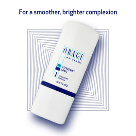 Obagi Medical Nu-Derm Exfoderm Forte small amount on fingertip demonstrating spreadable, non-greasy finish
