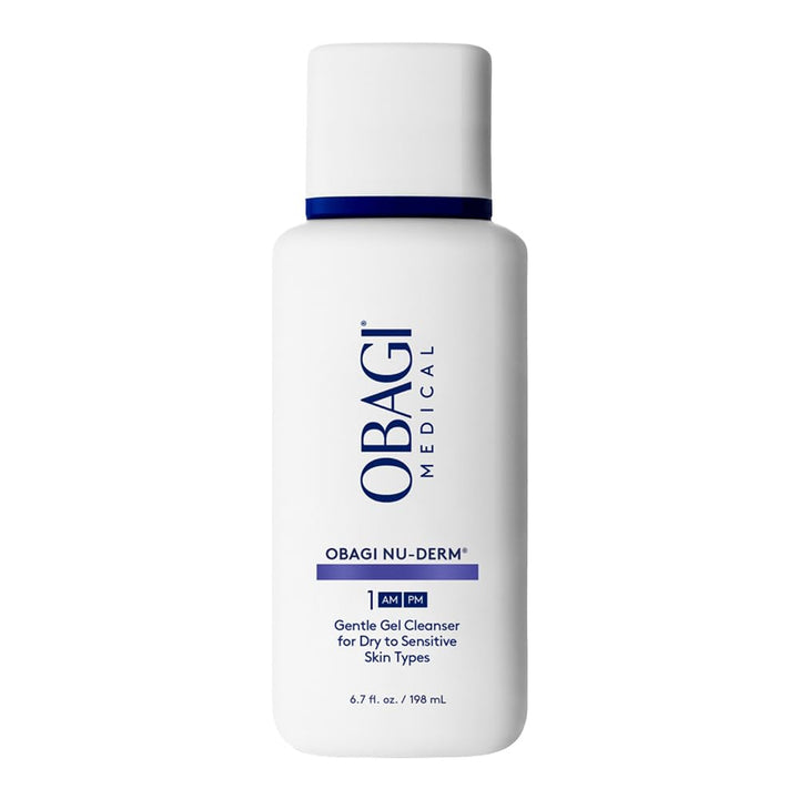 Obagi Medical front packaging showing cleanser benefits and branding
