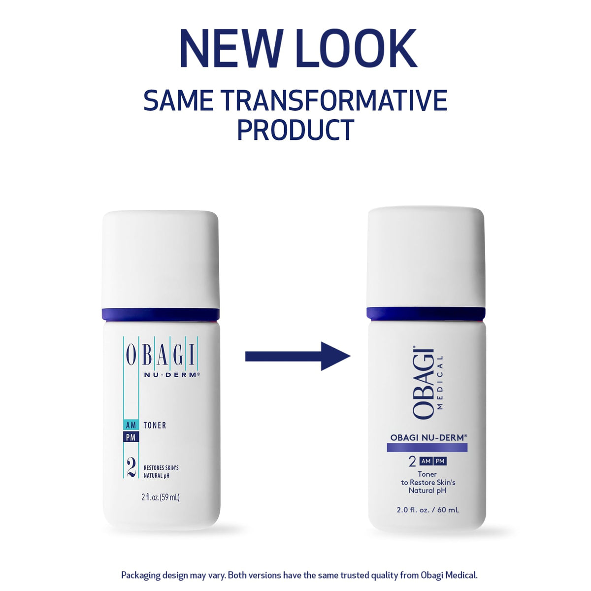 Obagi Medical toner cap and nozzle detail highlighting easy, no-spill dispensing