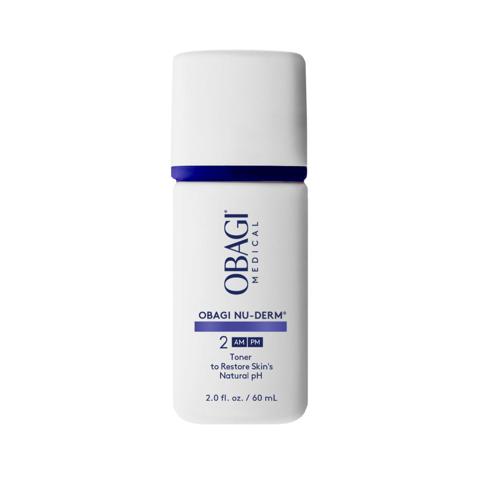 Obagi Medical toner front packaging showing travel-size convenience and trusted formula