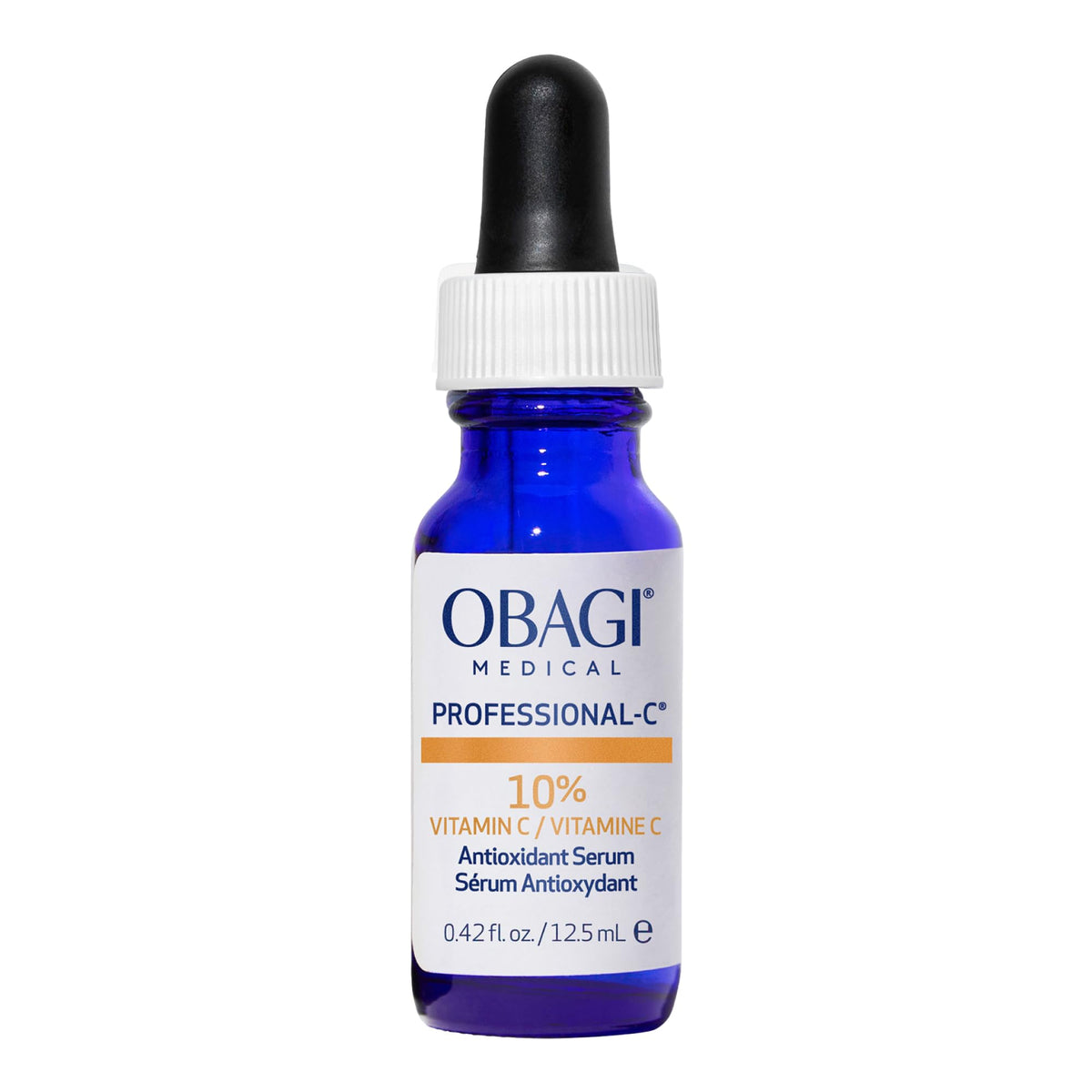 Obagi Medical front packaging showing product and benefit of brightening