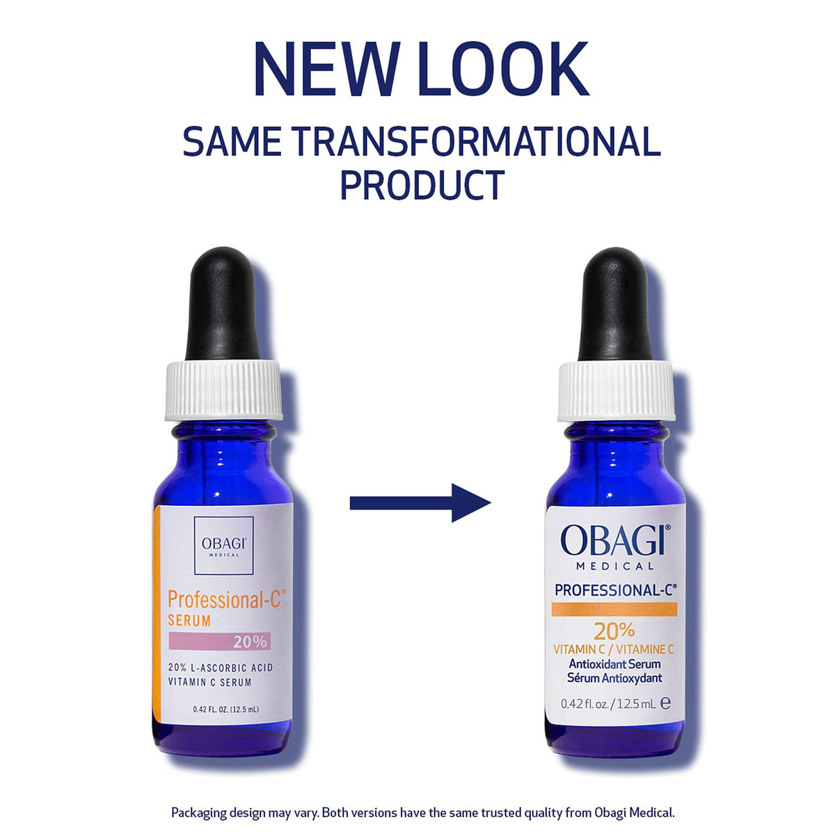 Obagi Medical serum dropper dispensing vitamin C with precise application benefit