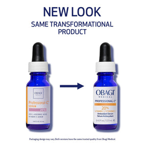Obagi Medical serum dropper dispensing vitamin C with precise application benefit