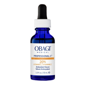 Obagi Medical front bottle view showing sleek packaging and antioxidant benefits