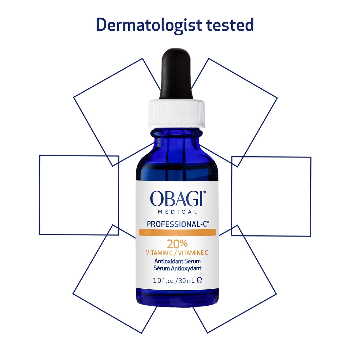 Obagi Medical ingredient list closeup emphasizing active concentration and transparency