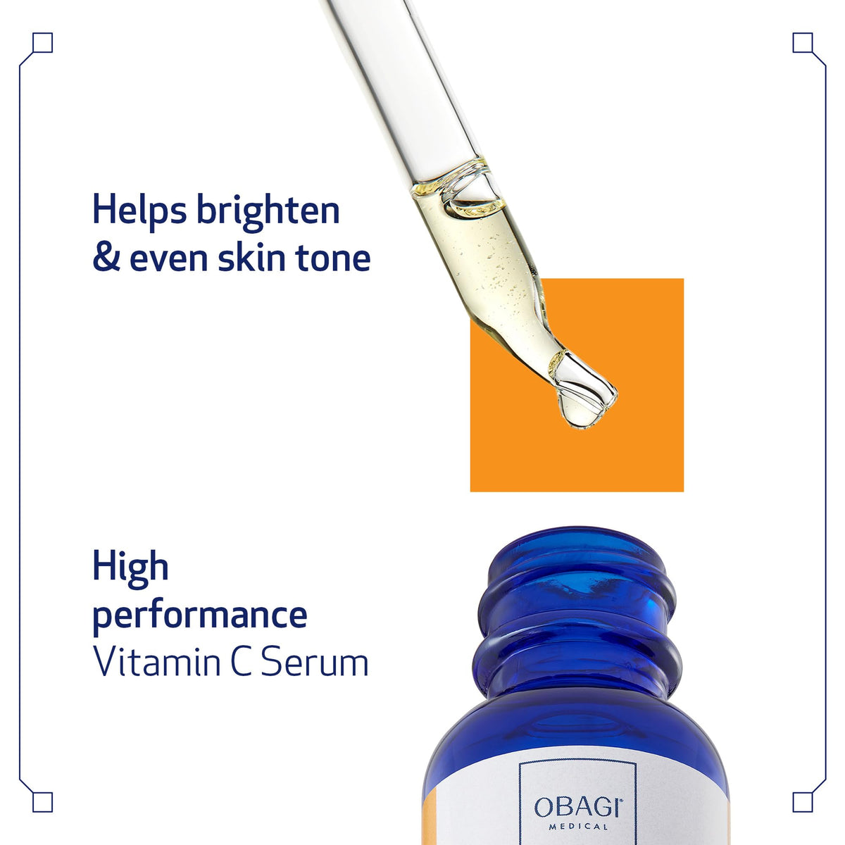 Obagi Medical close-up of serum texture demonstrating lightweight absorbent finish