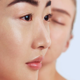 Obagi Medical applied to post-peel skin demonstrating calming and hydrating effect