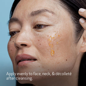 Obagi Medical serum on bathroom vanity conveying daily routine convenience