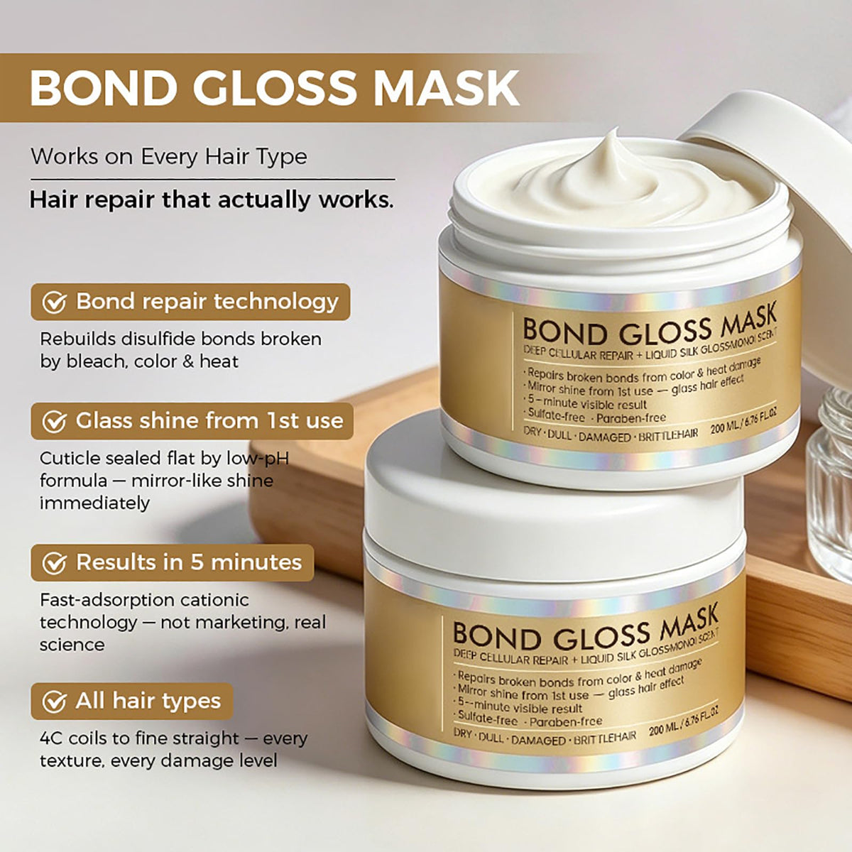 Close-up of Maybe Paris mask texture highlighting creamy consistency and easy spreadability