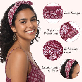 obeoby bow detail closeup highlighting secure knot and pretty paisley print