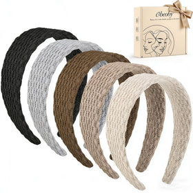 obeoby front packaging showing five neutral headbands and clear benefits