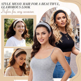 obeoby hand holding headband to show scale and wearable size