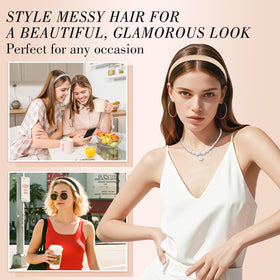 obeoby headband in use outdoor model wearing band for stable all-day hold benefit