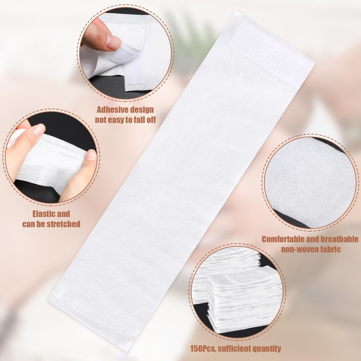 obeoby headband in use during makeup application keeping hair away from face
