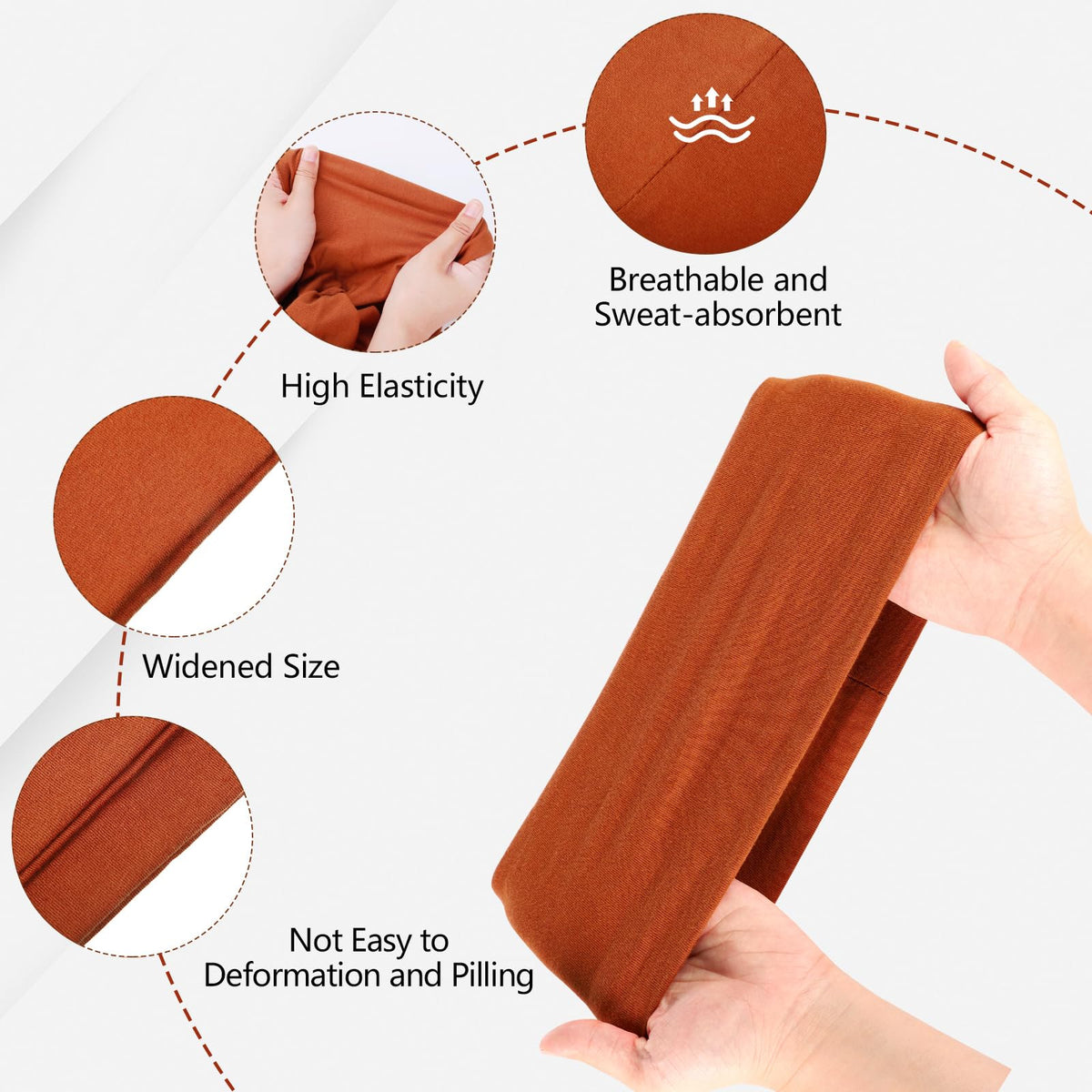 obeoby worn during yoga demonstrating sweat control and hair hold