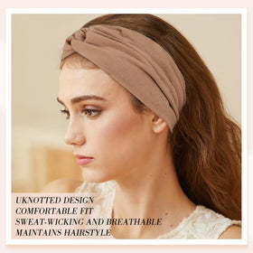 obeoby headband during yoga showing non-slip stretch and secure movement