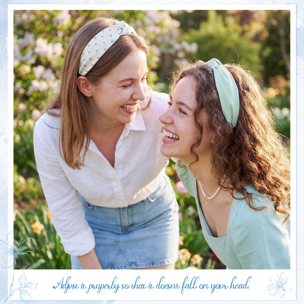 obeoby headbands staged on vanity with gift box, ideal present-ready accessory set