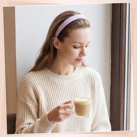 obeoby headband styled with spring outfit for a coordinated look