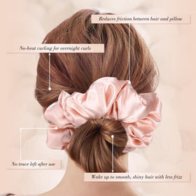 obeoby holding thick curly ponytail securely without creases