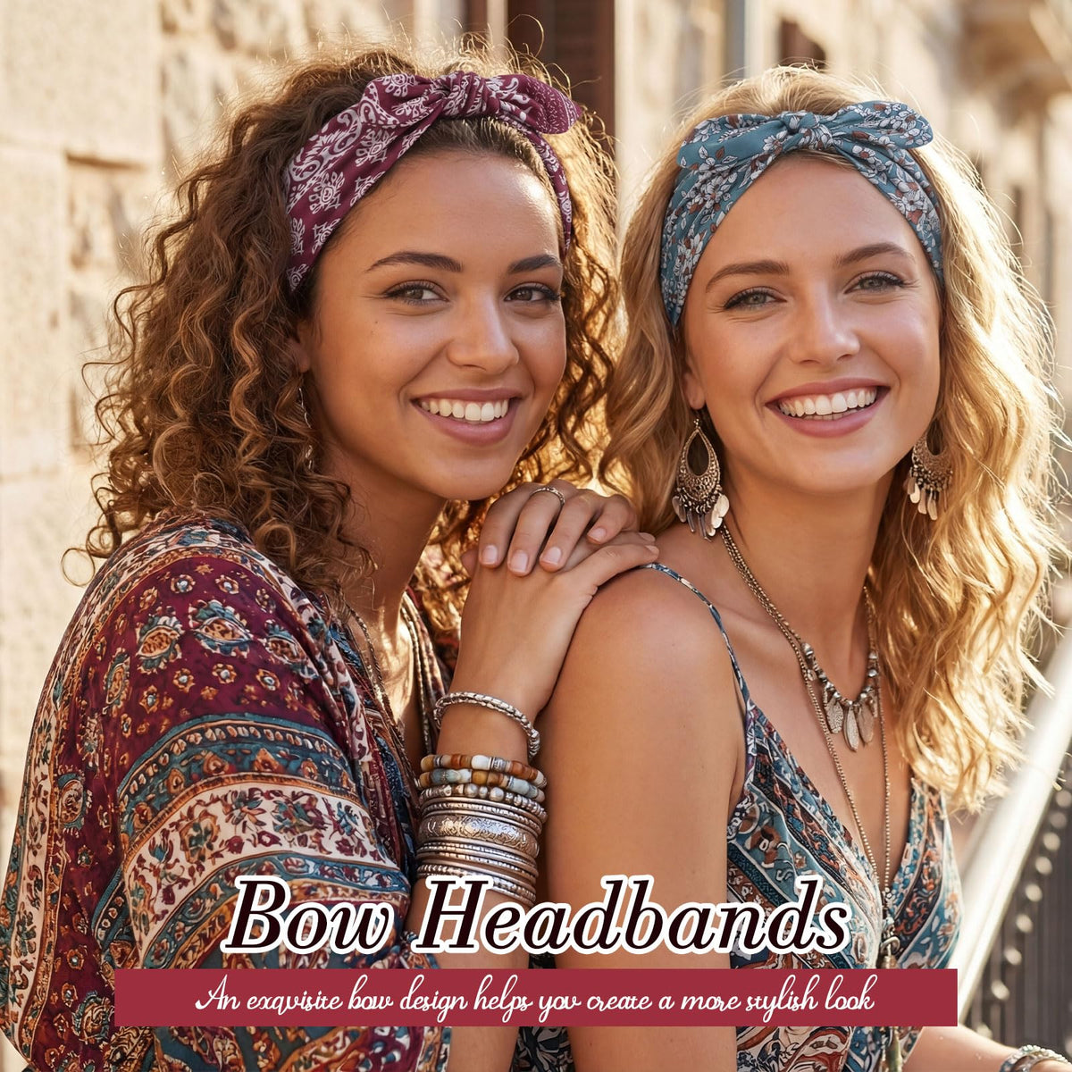 obeoby stacked headbands for size comparison and easy storage