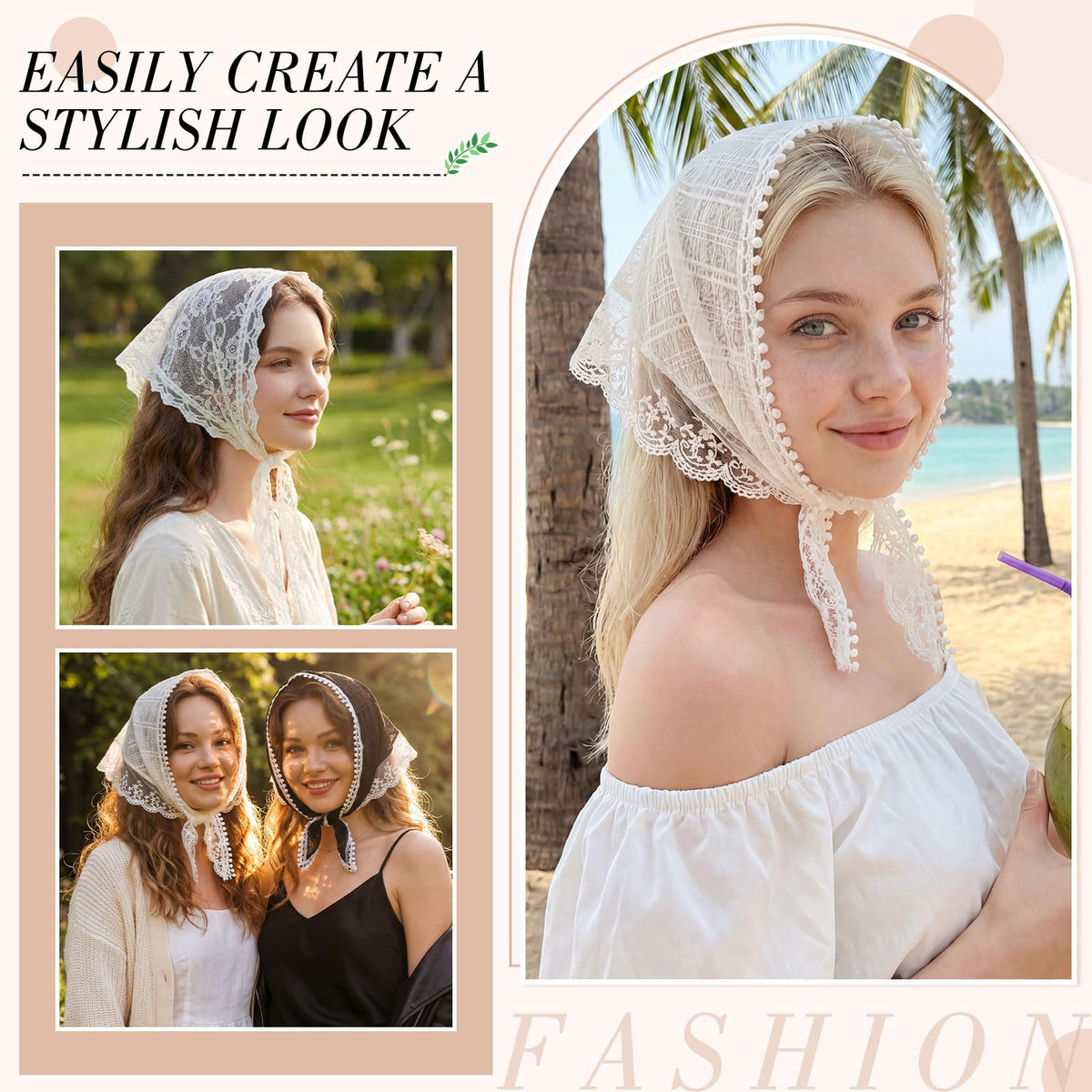 obeoby festival-style headband on woman, provides boho styling option