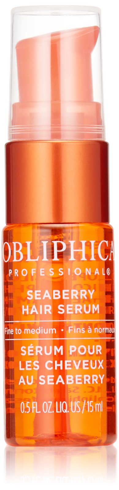 Obliphica bottle front view showing compact serum and travel-friendly design benefit
