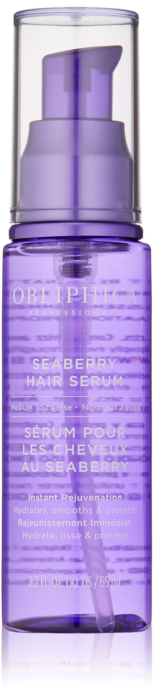 Obliphica Seaberry front bottle showing branding and size for easy identification and travel