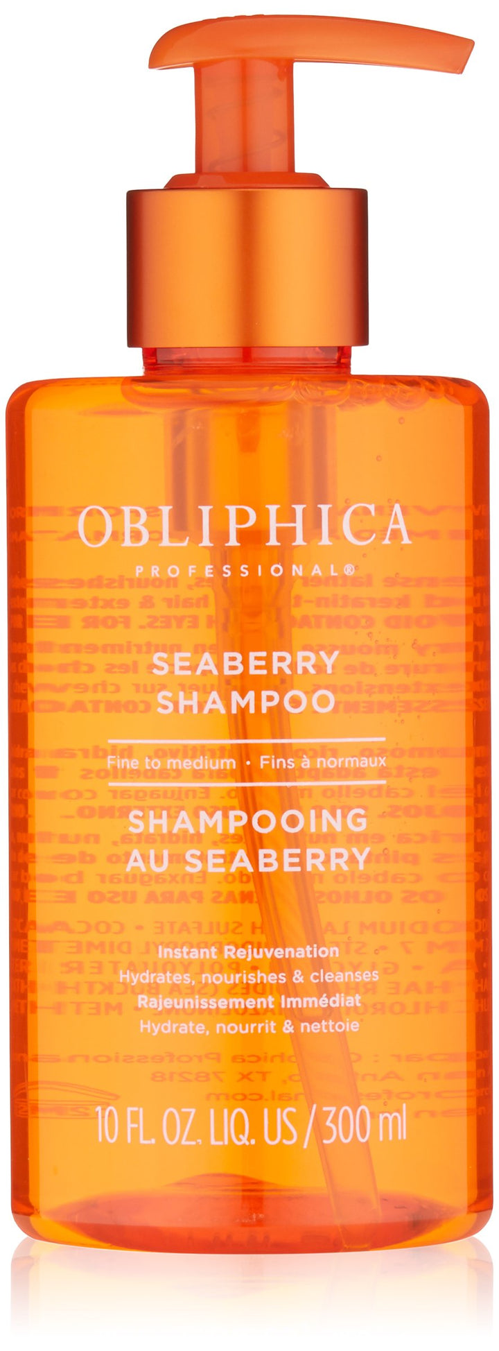 Obliphica Professional front bottle shot showing label and lightweight benefit