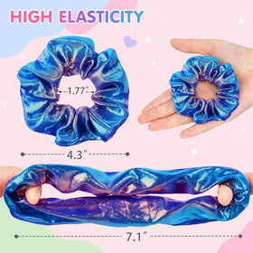 OCATO stretched scrunchie to show maximum elasticity and secure hold