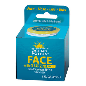 Ocean Potion clear sunscreen texture close-up highlighting lightweight, non-greasy finish