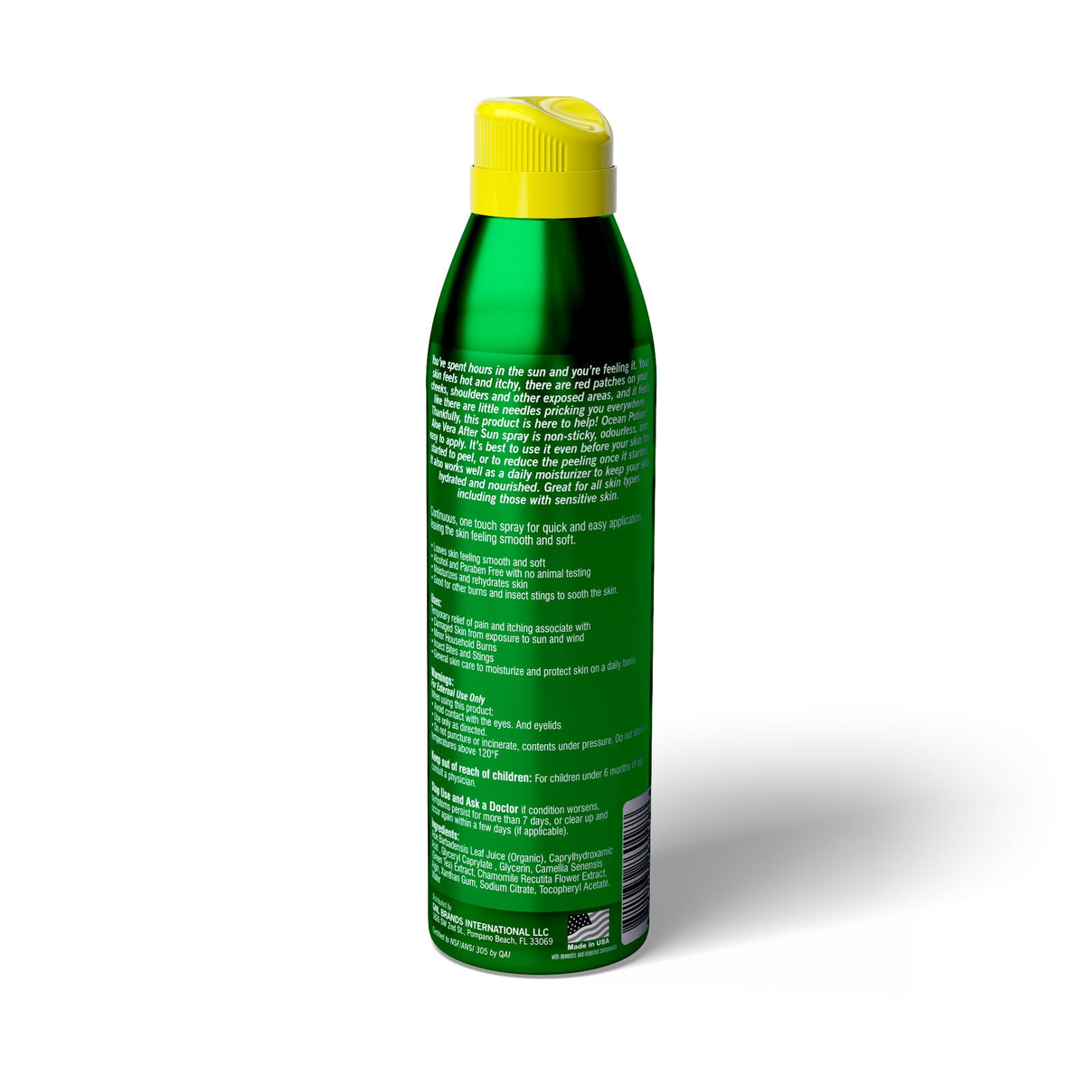 Ocean Potion nozzle close-up demonstrating continuous spray mechanism and easy application