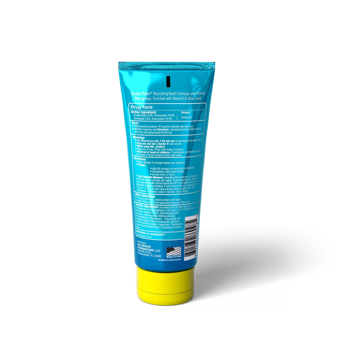 Ocean Potion pump close-up for easy, mess-free application benefit
