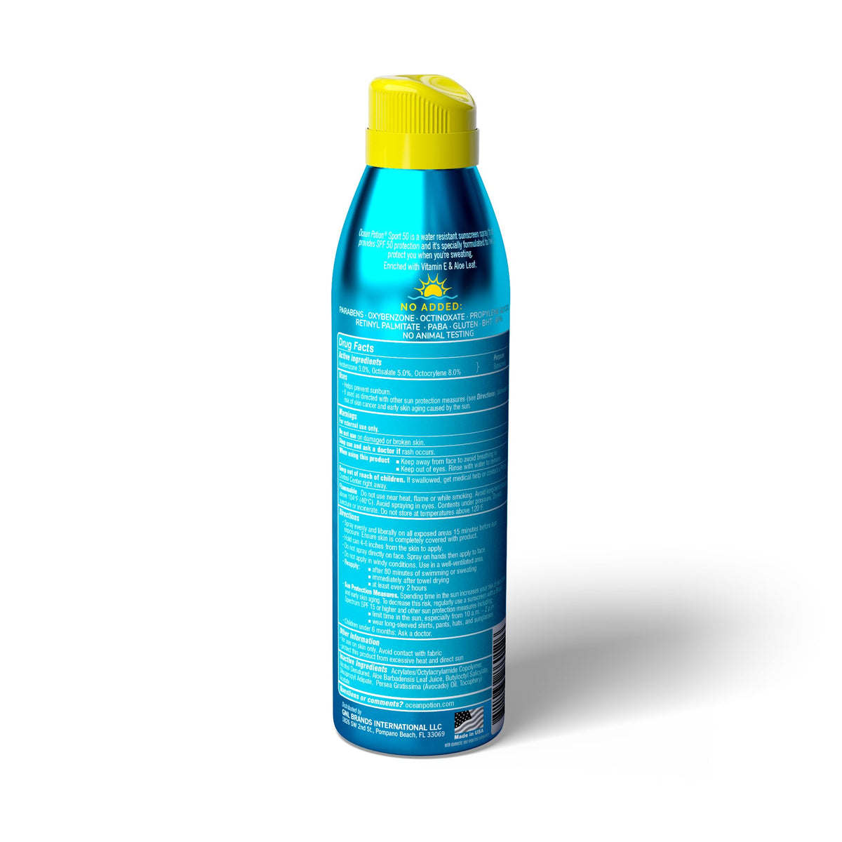 Ocean Potion spray nozzle close-up demonstrating continuous mist control