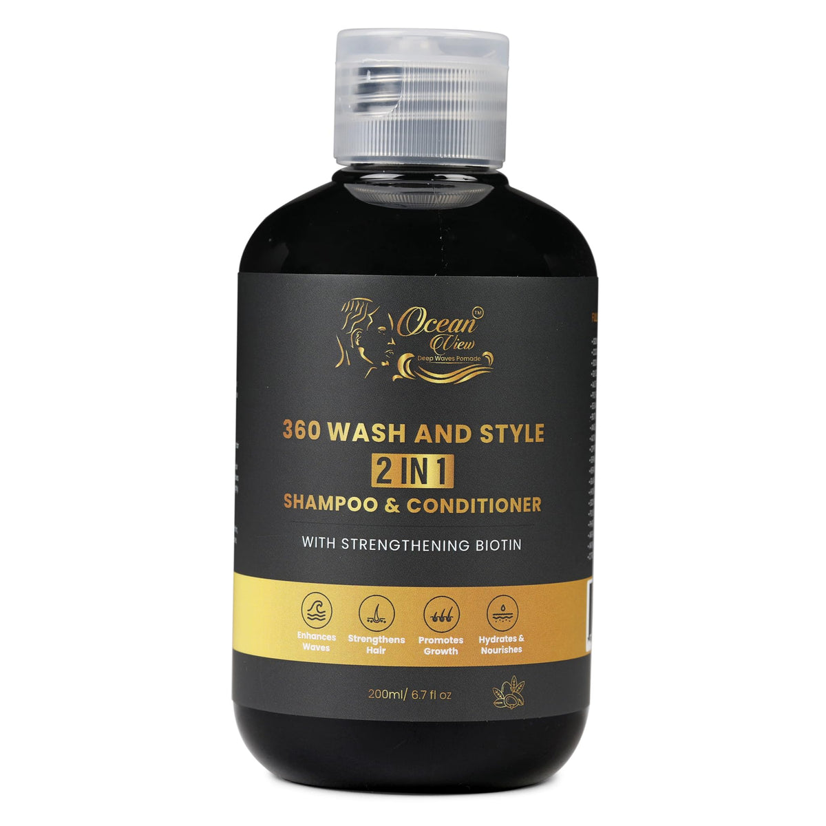 Ocean View Deep Waves front packaging showing bottle and brand for clear product recognition and trust