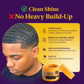 Ocean View Deep Waves open jar texture, thick creamy wave grease for smooth application