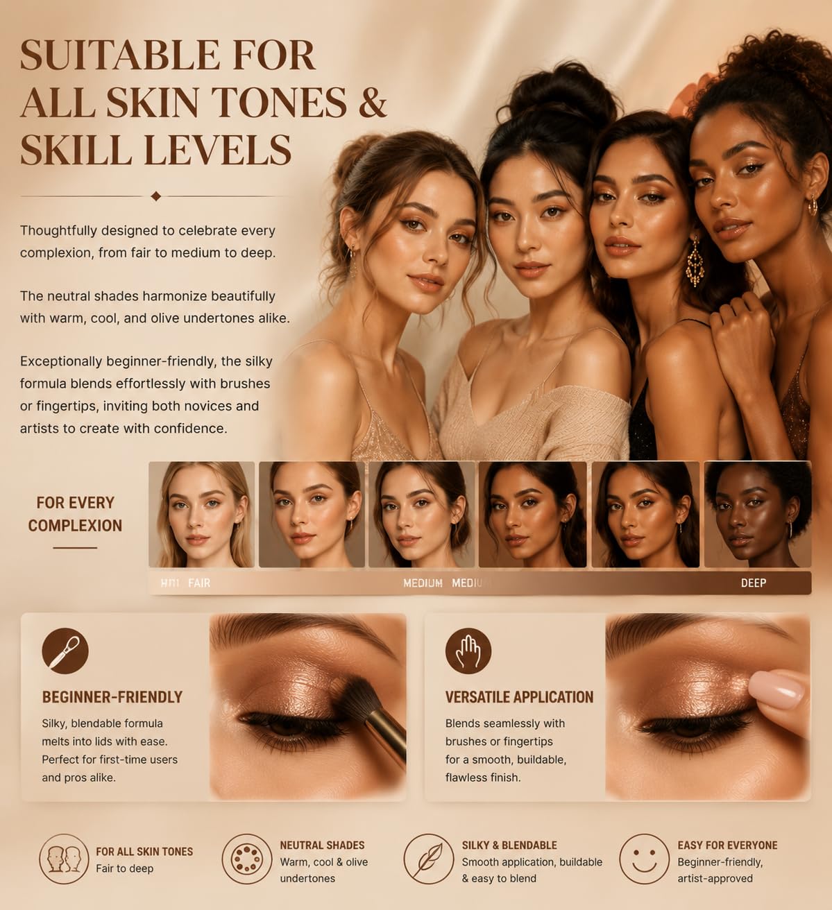 Océane lifestyle image of evening makeup demonstrating dramatic, long-wearing finish