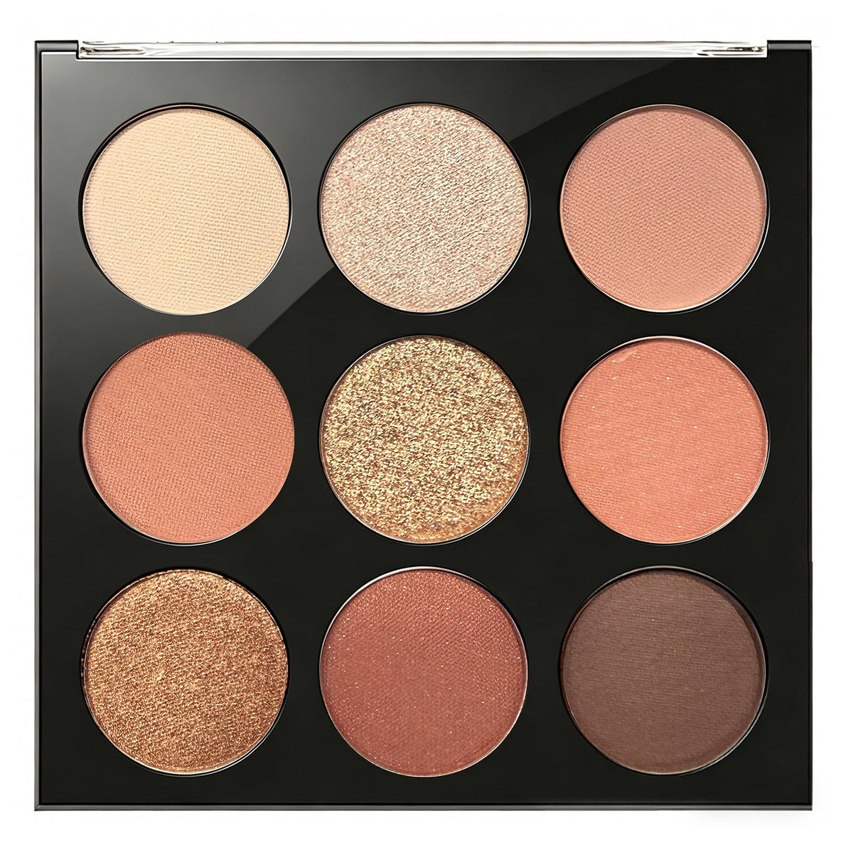 Océane front packaging showing compact nine-shade palette and sleek case for travel