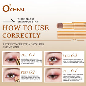 O'CHEAL in a makeup bag lifestyle shot for portable touch-ups on the go