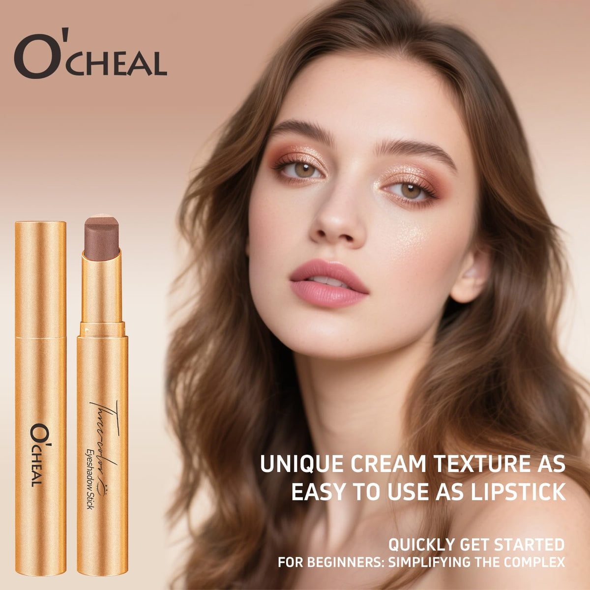 O'CHEAL sticks beside a coin showing compact size and travel-friendly benefit