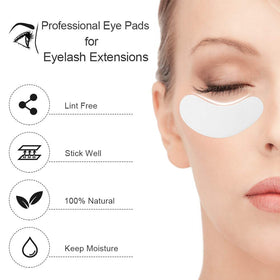 Ocim pad applied under eye demonstrating secure lash separation