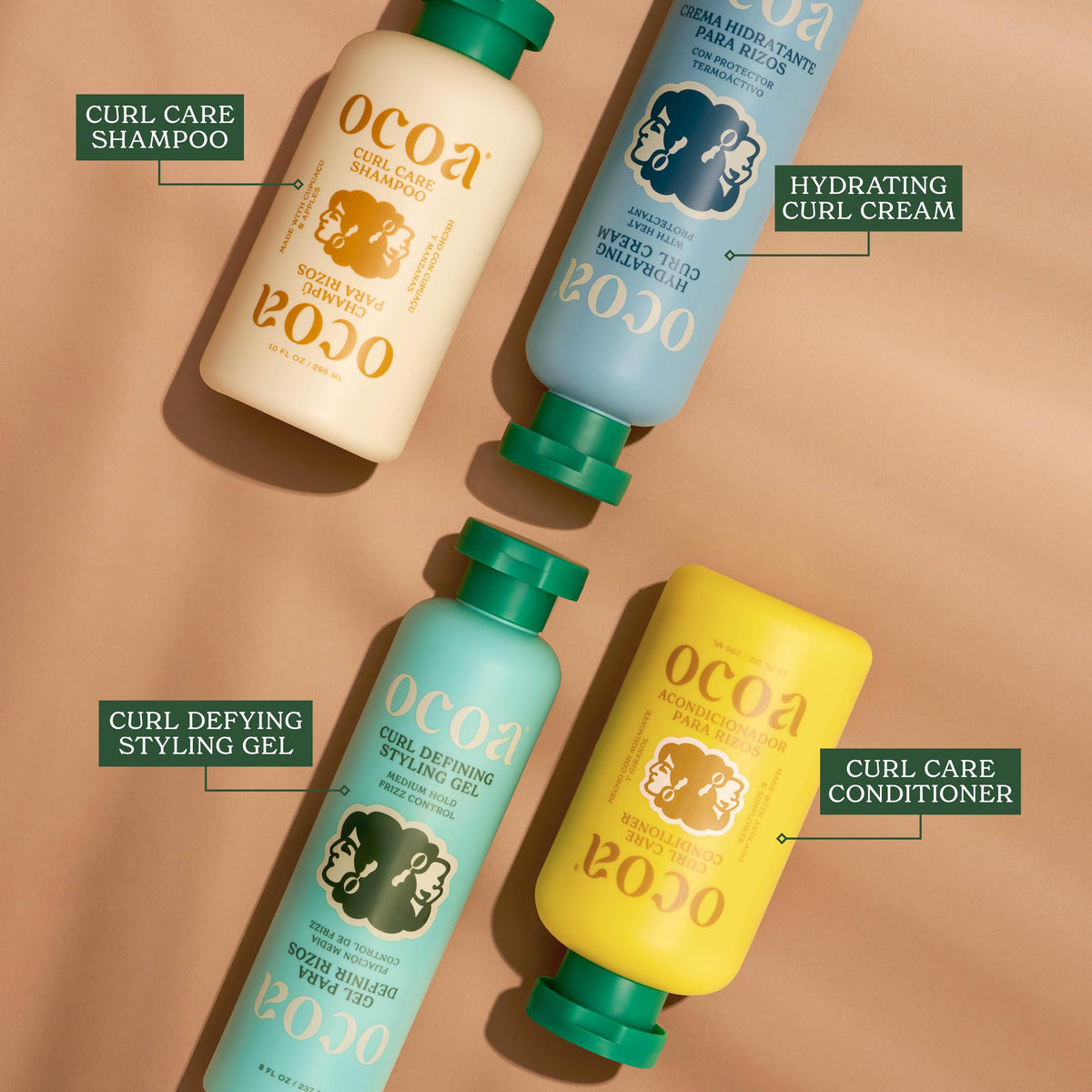 OCOA jar staged on bathroom shelf for daily routine inspiration