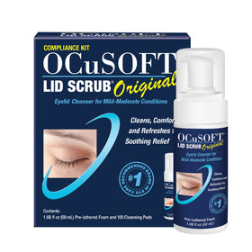 OCuSOFT front packaging showing kit contents for easy identification and trust