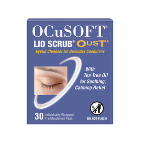 OCuSOFT pack front showing product name and count for clear identification