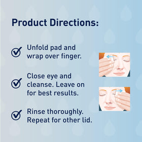 OCuSOFT pad and package in hand showing compact, travel-friendly size